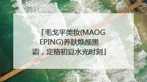 毛戈平美妆(MAOGEPING)养肤焕颜黑霜，定格初夏水光时刻