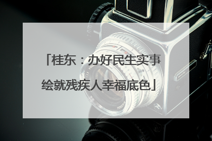 桂东：办好民生实事 绘就残疾人幸福底色