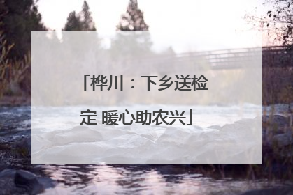 桦川：下乡送检定 暖心助农兴