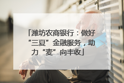 潍坊农商银行：做好“三夏”金融服务，助力“麦”向丰收