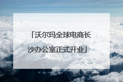 沃尔玛全球电商长沙办公室正式开业