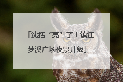 沈括“亮”了！镇江梦溪广场夜景升级