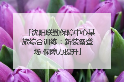 沈阳联勤保障中心某旅综合训练：新装备登场 保障力提升