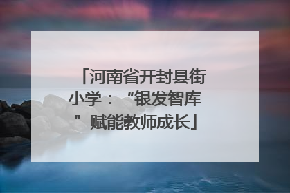 河南省开封县街小学：“银发智库”赋能教师成长