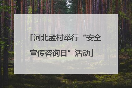 河北孟村举行“安全宣传咨询日”活动