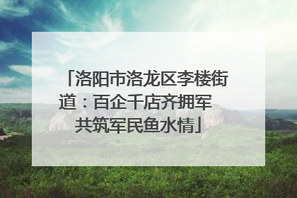 洛阳市洛龙区李楼街道：百企千店齐拥军 共筑军民鱼水情
