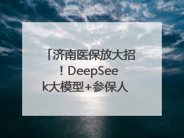 济南医保放大招！DeepSeek大模型+参保人画像 解锁AI医保管家新体验