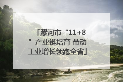 漯河市“11+8”产业链培育 带动工业增长领跑全省