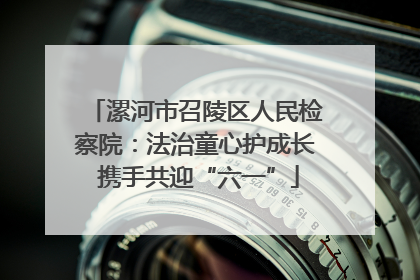 漯河市召陵区人民检察院：法治童心护成长 携手共迎“六一”