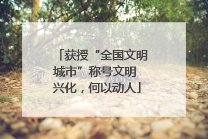 获授“全国文明城市”称号文明 兴化，何以动人