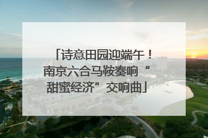 诗意田园迎端午！南京六合马鞍奏响“甜蜜经济”交响曲