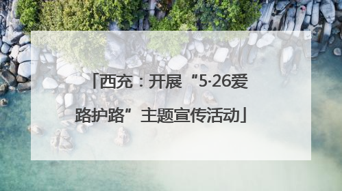 西充：开展“5·26爱路护路”主题宣传活动
