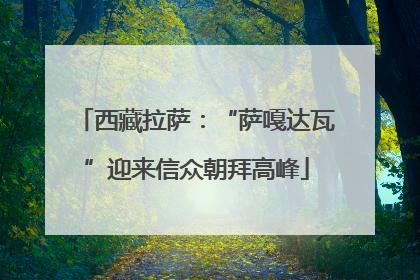 西藏拉萨：“萨嘎达瓦”迎来信众朝拜高峰
