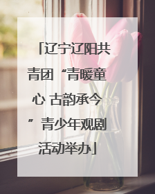辽宁辽阳共青团“青暖童心 古韵承今”青少年观剧活动举办