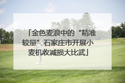 金色麦浪中的“精准较量”石家庄市开展小麦机收减损大比武