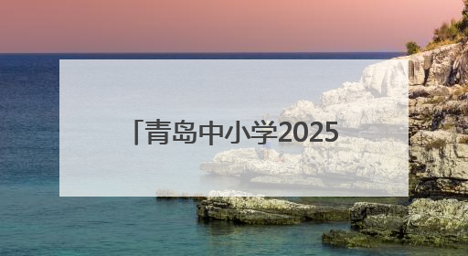 青岛中小学2025-2026学年度第一学期寒假时间公布