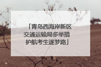 青岛西海岸新区交通运输局多举措护航考生逐梦路