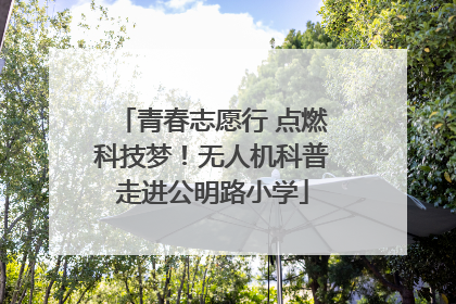 青春志愿行 点燃科技梦！无人机科普走进公明路小学