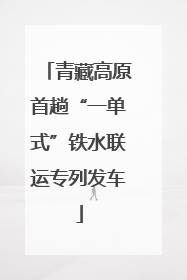 青藏高原首趟“一单式”铁水联运专列发车
