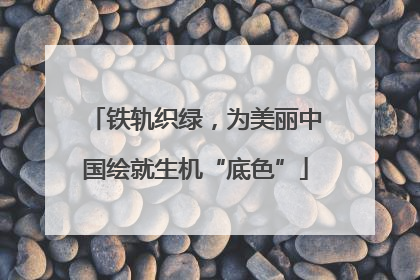 铁轨织绿，为美丽中国绘就生机“底色”