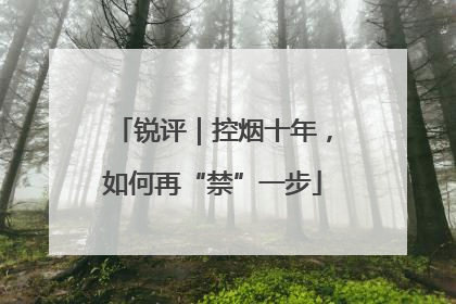 锐评｜控烟十年，如何再“禁”一步