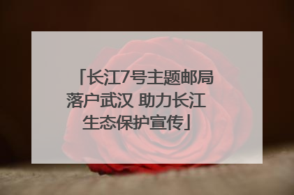 长江7号主题邮局落户武汉 助力长江生态保护宣传