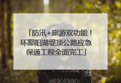 防汛+旅游双功能！环鄱阳湖堤顶公路应急保通工程全面完工