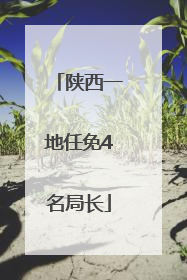 陕西一地任免4名局长