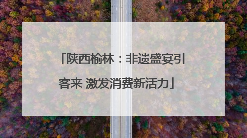 陕西榆林：非遗盛宴引客来 激发消费新活力