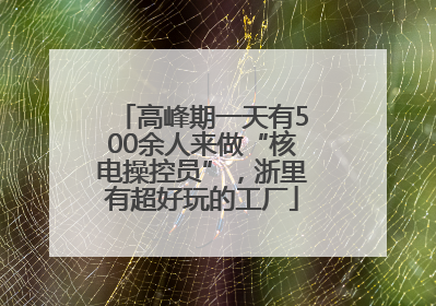 高峰期一天有500余人来做“核电操控员”，浙里有超好玩的工厂