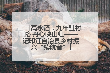 高永滔：九年驻村路 丹心映山红——记印江自治县乡村振兴“续航者”