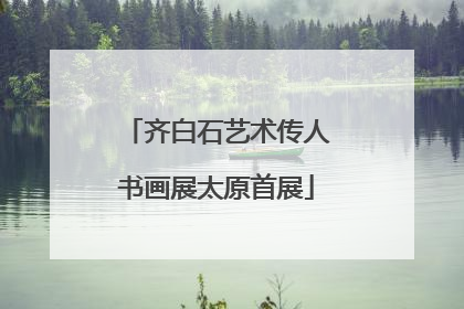 齐白石艺术传人书画展太原首展