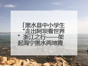 黑水县中小学生“走出阿坝看世界”浙江之行——架起海宁黑水两地青少年交往交流交融新桥梁