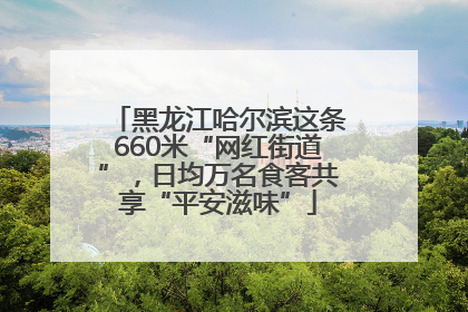 黑龙江哈尔滨这条660米“网红街道”，日均万名食客共享“平安滋味”