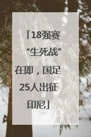 18强赛“生死战”在即，国足25人出征印尼