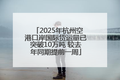 2025年杭州空港口岸国际货运量已突破10万吨 较去年同期提前一周