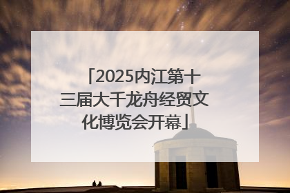 2025内江第十三届大千龙舟经贸文化博览会开幕