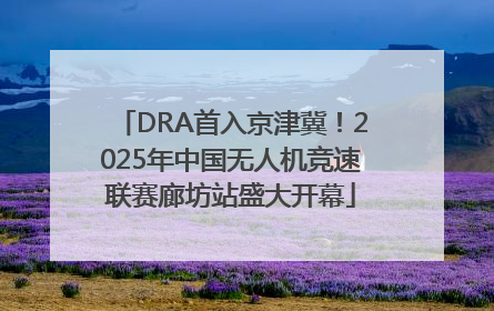 DRA首入京津冀！2025年中国无人机竞速联赛廊坊站盛大开幕